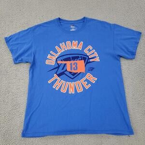 Okc Thunder Paul George 13 Shirt Mens Large Blue Graphic Oklahoma City